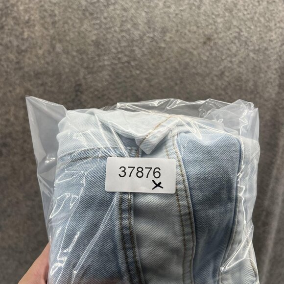 PacSun Jeans Womens 24 Light Wash Patchwork Colorblock Mom High Rise Denim - Picture 12 of 12